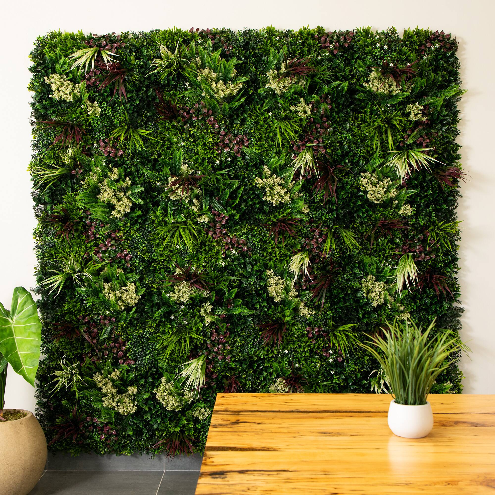20" Corfu Island Artificial Living Wall Panels, 3ct.